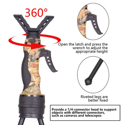 Picatinny Weaver Shooting Bipod Height Adjustment 40-61 Inches 4 Inches Mount Height